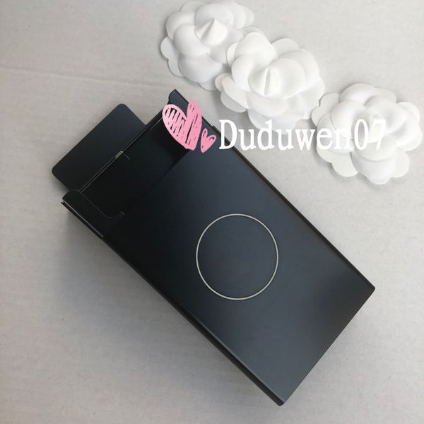 nouvelle boîte à cigarettes en alliage de modèle C de mode de boîtes de rangement avec couverture de cigarette noire classique classique 2C