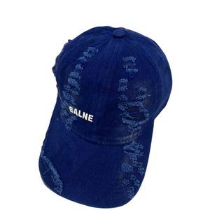 Nouveau chapeau de designer de rue Casquette de baseball en toile de mode Lettre brodée Cowboy Langue de canard Été Hommes Femmes Sports et Casquettes de soleil décontractées Chapeaux de marque de luxe