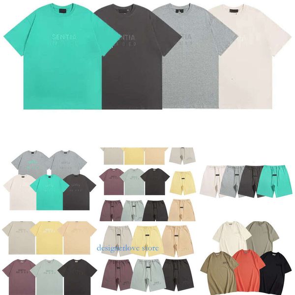 Nouveau streetwear Designer T-shirt pour hommes shorts Ess Tops Short Set Men Womens Unisexe Sports Shirts Letter Imprime
