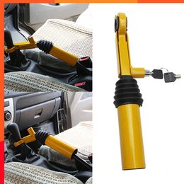 Nuevo bloqueo de cambio de freno de mano extensible de acero inoxidable antirrobo para coche accesorios de coche antirrobo para camión seguro bloqueo de freno de mano