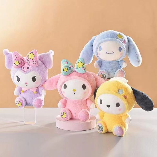 Nouveaux animaux en peluche 22cm Kuromi, jouet en peluche de dessin animé, poupée en peluche, cadeaux d'anniversaire pour enfants C42