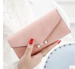 Livraison gratuite nouveau style 2017 mode portefeuilles dame long style portefeuille fermeture éclair sac à main porte-monnaie avec boîte
