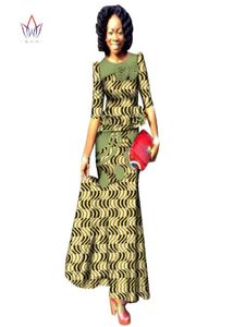 Nieuwe stijl 2019 Fashion African Skrit Sets for Women Traditional Plus Size African CloS Dashiki Elegante vrouwen Set BRW WY24872290096