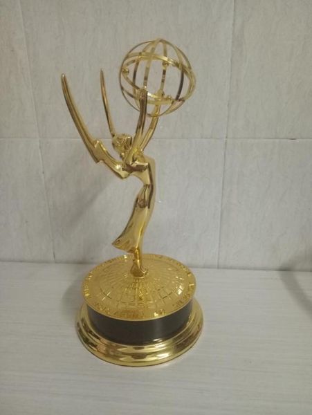 NOUVEAU STYLE 28 CM National Emmy Awards Trophée Emmy en métal en alliage de zinc Emmy Award 1833854