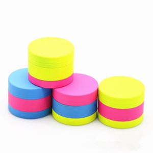 Nuevo estilo 3 capas Aleación de zinc Herb Grinder múltiples colores recubiertos de 40 mm con molinillos de tabaco de silicona DHL Envío gratis