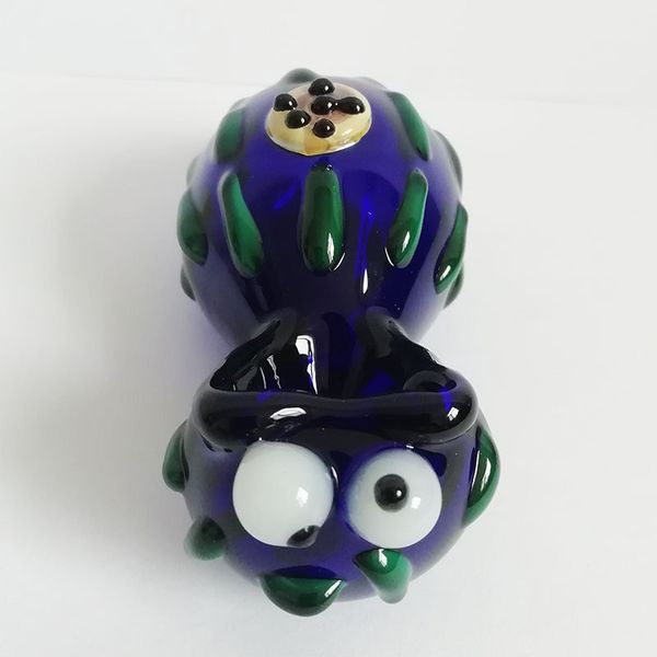 8cm Pipes À Main En Verre Style Animal Pipe À Fumer En Verre Mini Bong Brûleur De Tabac Dabber Rig