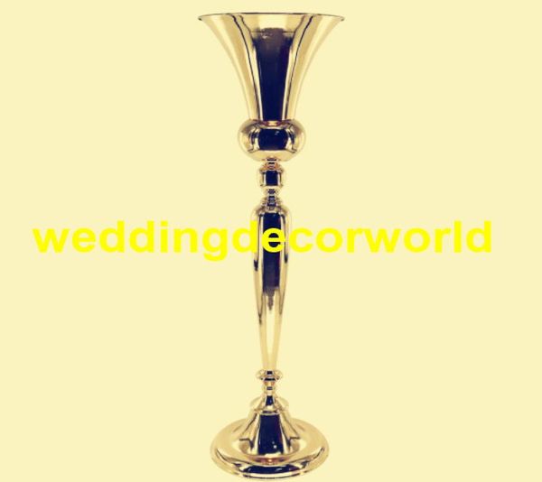 Nouveau style 98 cm de haut Vase à fleurs en métal Pots de Table pièce maîtresse avec ouverture pour Mariage fête de Mariage événement décoration décor2314879166