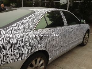 Envoltura de piel de animal Envoltura de vinilo de piel de cebra con película de camuflaje Air Rlease Car Wrap Sticker Gráficos Tamaño 1.52x3 0m / Roll