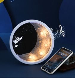 Nieuwe stijl Astronaut Moon Draadloze Bluetoothspeaker Subwoofer Creatieve Cartoon Drijvende Astronaut Bluetoothspeaker