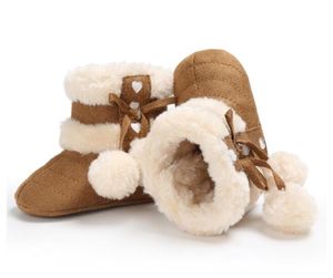 Nieuwe stijl Baby Boots Winter Pasgeboren babyschoenen Kids jongens en meisjes warme sneeuwlaarzen baby slip prewalker peuter schoenen maat 11 cm-12cm-13cm