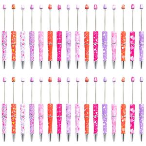 NOUVEAU Style Stylable stylo Diy Plastic Perge Pen Saint Valentin Love Series Série de perles Per stylos