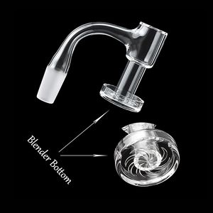 Afgeschuinde rand Volledige las Roken 2,5 mm muur 20 mmOD Terp Slurper Quartz Banger Blender Nails voor glazen waterpijpen Dab Rigs Pijpen