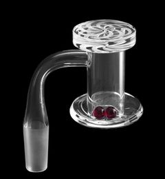 NOUVEAU Style à bord biseauté Banger Banger 20 mmod Nail avec quartz sculpteur Spinner Cap 2pcs Ruby Pearls for Dab Rig Water Bong8126114