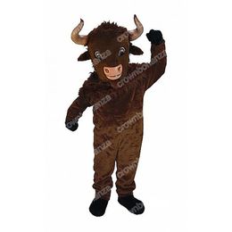Nieuwe stijl bizon mascotte kostuums Halloween stripfiguur outfit pak Xmas outdoor party outfit unisex promotionele advertentiekleding