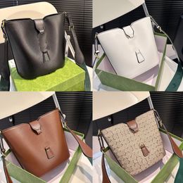 Nouveau style seau sac à bandoulière de luxe designer en cuir doré matériel sac à bandoulière g femmes mode décontracté shopping sport sac à main sac à main de haute qualité