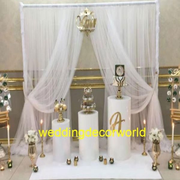 Nouveau style gâteau pilier mariage piédestal colonnes pour mariage fête événement robes de mariée boutique décoration decor1063