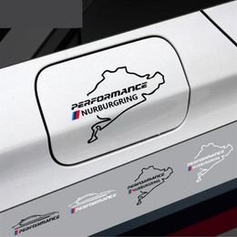 Nieuwe Stijl auto tankdop sticker Racing Road Nurburgring Voor bmw e46 e90 e60 e39 f30 f34 f10 e70 e71 x3 x4 x5 x6 Auto Styling290W