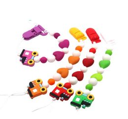 Nieuwe stijl Cartoon Silicone Silicone Baby Ketting Handgemaakte natuurlijke baby Baby Gracious Pacifier Holder Passabier Pacifier Keten Clips A101384710