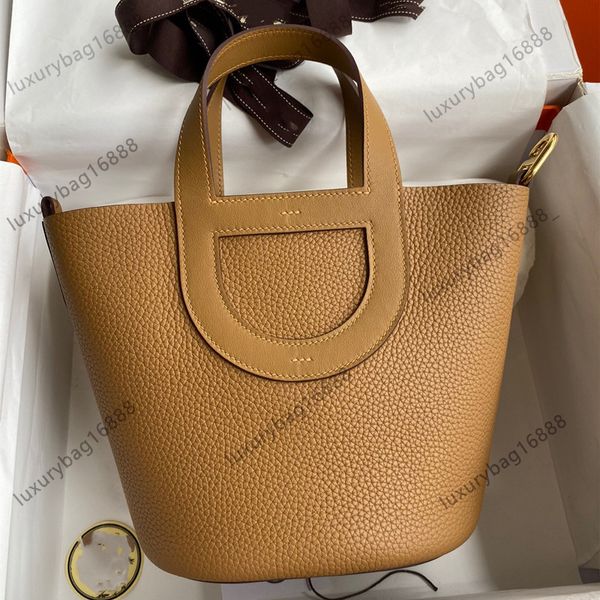 Nouveau style Sac seau classique Sac fourre-tout de créateur Sac seau Pochettes Sac de poignet pour femme Ln la boucle Cuir Senior Matériel haut de gamme fait à la main Coffret cadeau original Picotin a