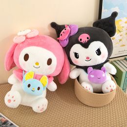 Nieuwe stijl Crossbody Bag Versie plueshies speelgoed Cinnamonroll Kuromi Plush Doll Cos Cute Toys Children Birthday Gifts 127