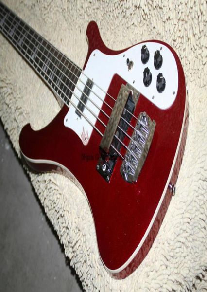 Nuevo estilo personalizado 4003 rojo eléctrico bajo 5 cuerdas Basos eléctricos de bajo7399555