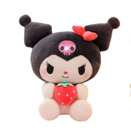 Nieuwe stijl schattige duivel Kuromi Plush Doll 40/50/60 cm schattig uniform kleine duivel kawaii knuffels knuffel speelgoed zachte slaapposkussen meisjes cadeau 124