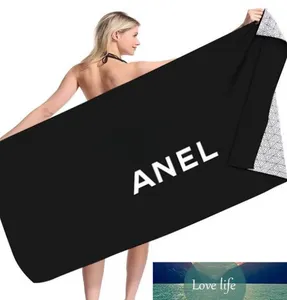 Nouveau Style Designer Serviettes De Bain Gant De Toilette Confortable Débarbouillettes Portables 80-160CM Lettre Complète Imprimé Serviette De Plage En Gros