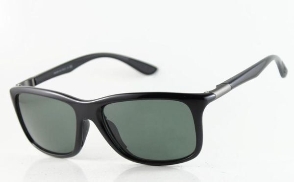 Nouveau style Designer lunettes de soleil de haute qualité hommes marque lunettes femmes luxe mode 8352 carré lunettes noires lentille verte 57mm6770715