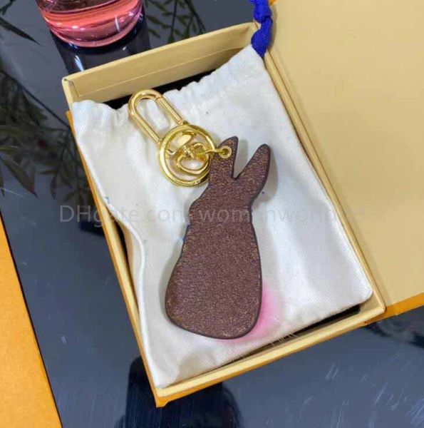 Nouveau Style Designer Porte-clés Lapin En Peluche Mignon Dames Sac Pendentif Hommes Clé De Voiture De Haute Qualité Creative Pendentif Cadeau