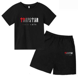 Nouveau style Designer T-shirt Ensembles de vêtements Été TRAPSTAR Tshirt Enfants Garçons Shorts de plage Streetwear Survêtement Femmes Vêtements Vêtements de sport pour filles Mode décontractée