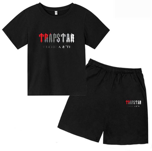 Nouveau style Designer T-shirt Ensembles de vêtements Été TRAPSTAR Tshirt Enfants Garçons Shorts de plage Streetwear Survêtement Femmes Vêtements Vêtements de sport pour filles