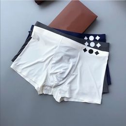 Nieuwe stijl Designer ondergoed boksers luxe klassieke print microvezel onderbroek 3 stks met doos