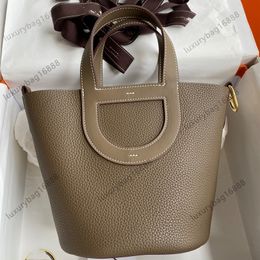 nieuwe stijl bucket bag met trekkoord tote designer tas ln the loop Mode handtas strandtas avondtasje Topkwaliteit volledig handgemaakte originele versie clutch bags Picotin tc