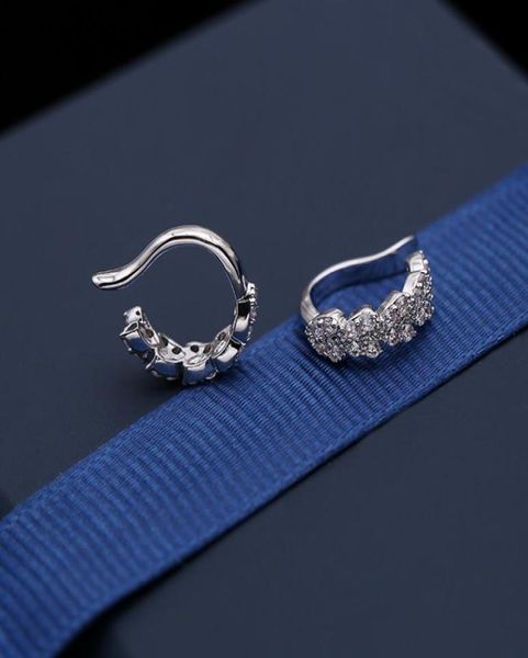 Nouveau style européen microincrusté zircon pas d'oreille percée boucles d'oreilles bijoux tempérament femmes marque de luxe haut de gamme zircon décontracté 6074952