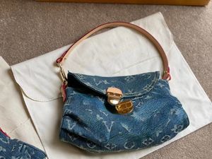 Nieuwe stijl avondtassen accessoires denim onderarm driedimensionaal borduurwerk presbyopia hand vasthoudende tas voor vrouwen
