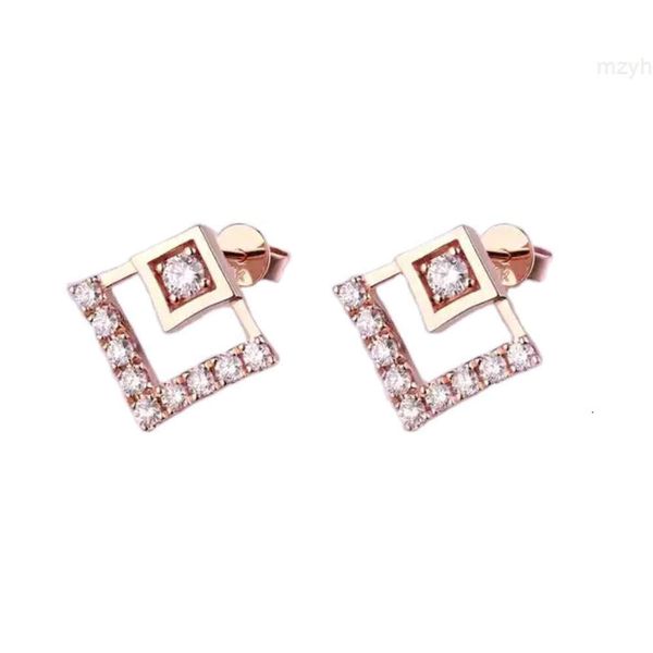 Boucles d'oreilles en or Rose 14 carats avec diamants brillants et accrocheurs pour femmes, nouveau Style, Options de bijoux fins aux meilleurs prix