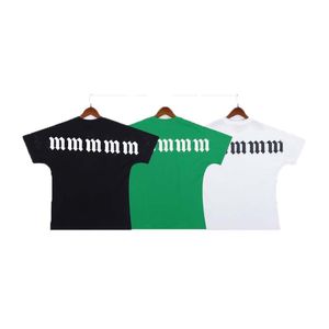 Nouveau style de créateurs de mode femmes t-shirt hauts coton confortable de haute qualité hommes femmes été vêtements de sport chemises col rond combinaison manches vert haut vêtements