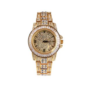 Nieuwe stijl modieuze en kostbare set diamant man horloge voor hiphop, goedkope topkwaliteit rap, hiphop horloges
