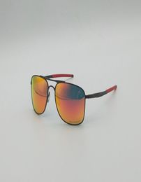 Nuevo estilo calibre 8 gafas de sol para hombre diseñador de alta calidad OO4124 marcos de metal negro gafas cuadradas señoras moda deportes fuego Polariz3979599