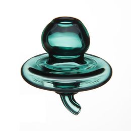 Bouchon de carburateur à bulles en verre de style nouveau avec un trou sur le dessus dôme à boule ronde pour les plates-formes pétrolières à banger thermique à quartz à dessus plat 775