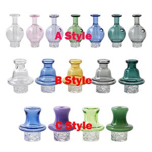 Rookaccessoires 3 stijlen Kleurrijk glas Spinning Carb Cap Geschikt voor XL Quartz Banger Nails