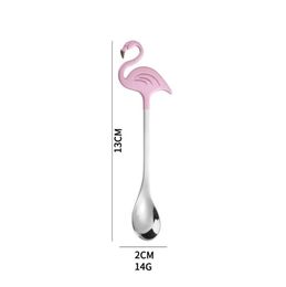 Nouveau Style or argent oiseau forme café chaîne Dessert mental café thé cuillère pour cadeau de mariage