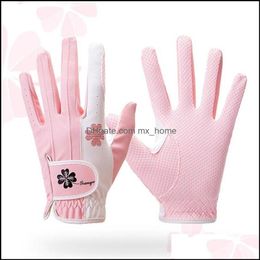Nouveau style de gants de golf manches femmes coréen tissu en microfibre Sile antidérapant rapide Gooda24A20 A03 livraison directe 2021 textiles de maison de protection