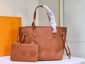 Nieuwe stijl handtas schoudertas lederen luxe designer klassieke mode handtas voor dames M45685 oranje