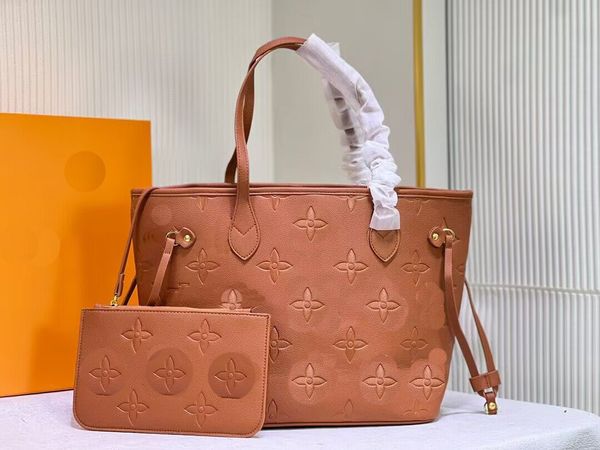 Handtasche im neuen Stil, Umhängetasche, Leder, Luxus-Designer, klassische Mode-Handtasche für Damen M45685 Orange