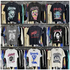 Nouveau style Hellstar T-shirts pour hommes T-shirts de haute qualité pour hommes Chemises de créateurs pour hommes Vêtements d'été Mode Couples Coton Tee Casual Femmes Hommes T-shirts à manches courtes 11