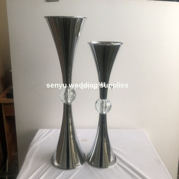 Nouveau style Haute Qualité cristal diamant Décoration De Mariage Centres De Table Fleur Vase senyu0181