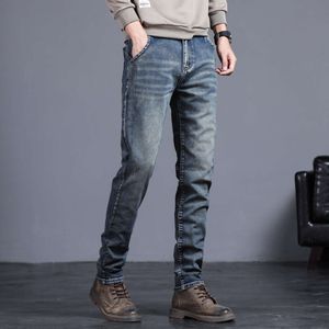 Nieuwe jeans in de stijl voor lente en zomer, heren met rechte been jeans, casual broek, Amerikaans werkkleding, modieuze en veelzijdige broek voor mannen