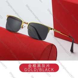Nieuwe stijl Kajia half frame zakelijke zonnebril damesmode zijden hanger bril heren optische brillen framesM2L0