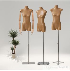 Nouveau style robe en papier kraft forme mannequin demi corps complet poitrine plate présentoir factice